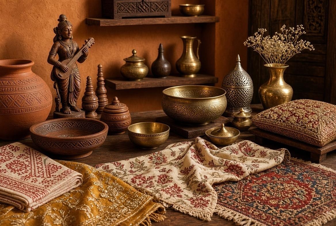 Handicraft: export supply from India